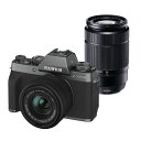 【7月15日24時間限定!Wエントリー&楽天カード決済でポイント最大14倍!】FUJIFILM フジフイルム ミラーレス一眼カメラ X-T200 ダブルズームレンズキット ダークシルバー
