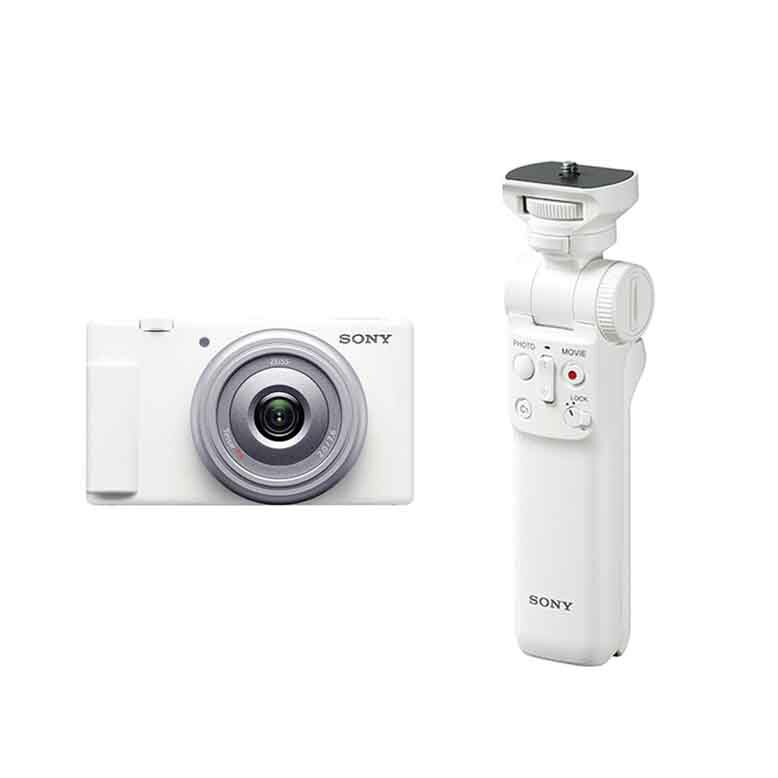 新品 【グリップセット】SONY ソニー デジタルカメラ VLOGCAM ZV-1F ホワイト GP-VPT2BT シューティンググリップ付