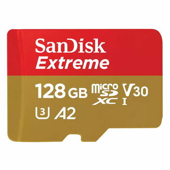 TfBXN Extreme microSDXCJ[h 128GB UHS-I U3yCOpbP[Wiz