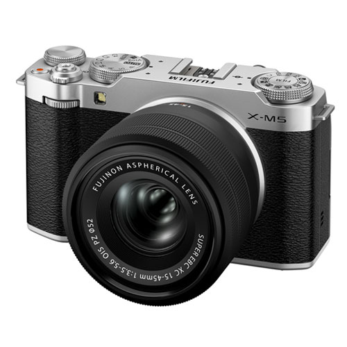 【新品】フジフイルム FUJIFILM X-M5 XC15-45mmレンズキット シルバー【選べる5年間延長保証対象(別料金)】