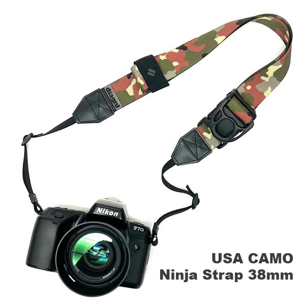 饹ȥå  ߥ顼쥹 Ф᤬ ե ߥ꥿꡼ º̡NEWUSAơ / ˥󥸥㥹ȥådiagnl Ninja Camera Strap 38mm