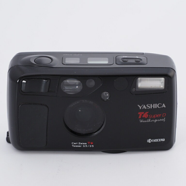 【難あり品】YASHICA KYOCERA T4 super D ヤシカ 京セラ コンパクトフィルムカメラ 3.5 35mm CarlZeiss レンズ #9341