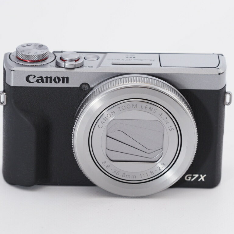 Canon キヤノン コンパクトデジタルカメラ PowerShot G7 X Mark III シルバー 1.0型センサー/F1.8レンズ/光学4.2倍ズーム PSG7XMARKIIISL #9702