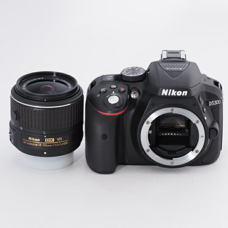 nikon Nikon ニコン デジタル一眼レフカメラ D5300 18-55mm VR II レンズキット ブラック 2400万画素 3.2型液晶 D5300LK18-55VR2BK #9890