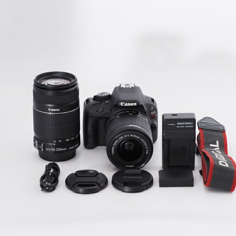 canon Canon キヤノン デジタル一眼レフカメラ EOS Kiss X7 ダブルズームキット EF-S18-55mm/EF-S55-250mm付属 KISSX7-WKIT #9976