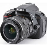 Nikon ニコン D5300 18-55mm レンズキット ブラック 一眼レフカメラ SDカード付き Wi-Fi/バリアングル液晶【中古】