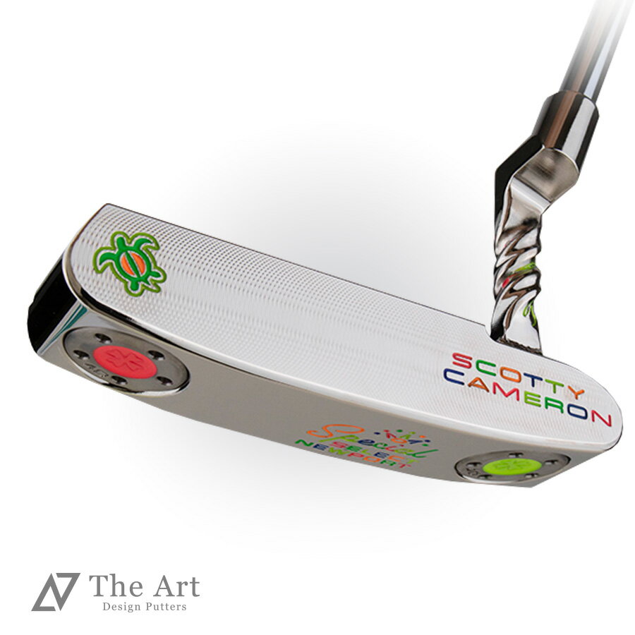 スコッティキャメロン (SCOTTY CAMERON) 2020 スペシャルセレクト ニューポート [Lucky Honu] M⁺ プラチナシャイン ツイストネック ニューヨークネオン ゴルフ用品 ゴルフグッズ おしゃれ シンプル ブランド ラウンドグッズ ラウンド用品 プレゼントやギフトにも ゴルフ