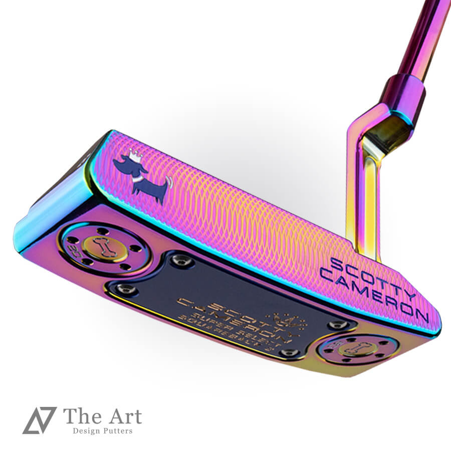 スコッティキャメロン (SCOTTY CAMERON) 2023 スーパーセレクト スクエアバック2 [Crown Dog] M ロイヤルブルー PVD 3本フランジライン ゴルフ用品 ゴルフグッズ おしゃれ シンプル ブランド ラウンドグッズ ラウンド用品 プレゼントやギフトにも