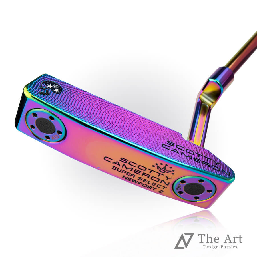 スコッティキャメロン (SCOTTY CAMERON) 2023 スーパーセレクト ニューポート2 [Sideface Skull] M PVDフィニッシュ ブラック スパンコール ゴルフ用品 ゴルフグッズ おしゃれ シンプル ブランド ラウンドグッズ ラウンド用品 プレゼントやギフトにも