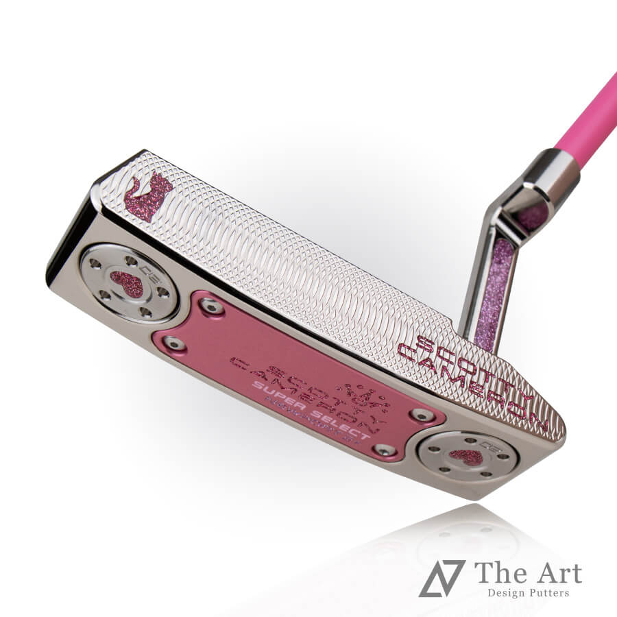 スコッティキャメロン (SCOTTY CAMERON) 2023 スーパーセレクト ニューポート2 プラス Dream Cat M プラチナシャイン ベイビーピンク ラメ ゴルフ用品 ゴルフグッズ おしゃれ シンプル ブランド ラウンドグッズ ラウンド用品 プレゼントやギフトにも ゴルフ グッズ