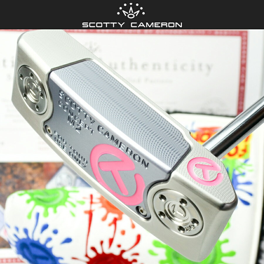 スコッティキャメロン ツアーパター Tour Concept M2 SSS with 20g circle T sole weights Pink 33inch【サークルT / Scotty Cameron】 スコッティキャメロン専門店 Himawari ゴルフ用品 ゴルフグッズ おしゃれ シンプル ブランド ラウンドグッズ ラウンド用品