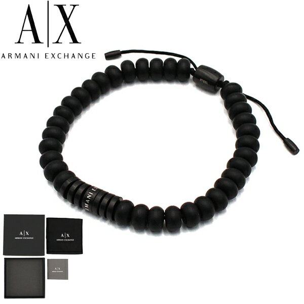 樂天商城 - アルマーニエクスチェンジ ARMANI EXCHANGE メンズ ブレスレット ブラック 男性 ブランド アクセサリー 誕生日 記念日 プレゼント ギフト AXG0056001