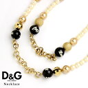 【訳あり商品】 DOLCE＆GABBANA D&G ドルチェ＆ガッバーナ ドルガバ JEWELS ネックレス エレガント ゴージャス 2連 ファッション DJ0642