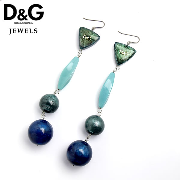 【訳あり商品】 DOLCE＆GABBANA D&G ドルチェ＆ガッバーナ ドルガバ JEWELS ピアス エレガント ゴージャス ブルー レディース ブランド DJ0802