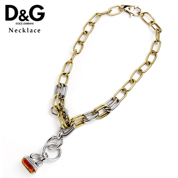 【訳あり商品】 DOLCE＆GABBANA D&G ドルチェ＆ガッバーナ ドルガバ JEWELS ネックレス ビッグチェーン エレガント ゴージャス ブランド DJ0853