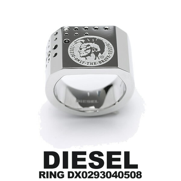 DIESEL ディーゼル リング DX0293040508 16号 メンズ ブランド アクセサリー ロゴ リング ブランド Men's ring 指輪