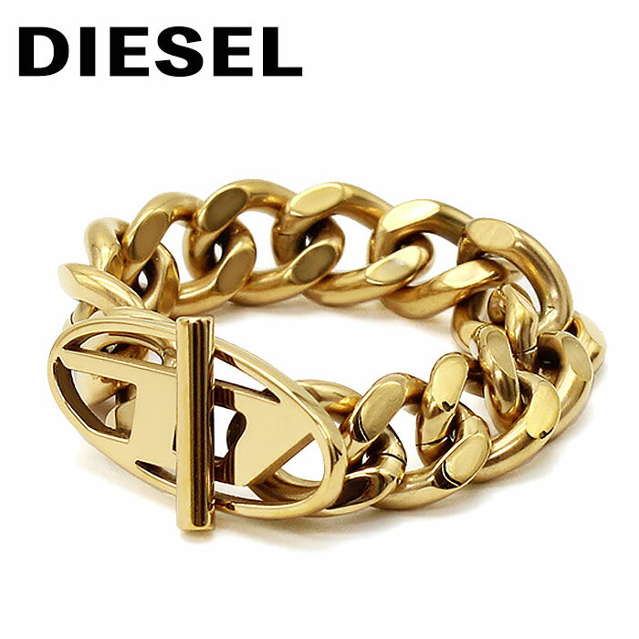 乐天商城 - DIESEL ディーゼル リング メンズ アクセサリー ロゴ 指輪 チェーン ステンレス ゴールド 10.5号 ブランド Men's ring 誕生日 ギフト プレゼント 成人 卒業 入学 DX1568710-5