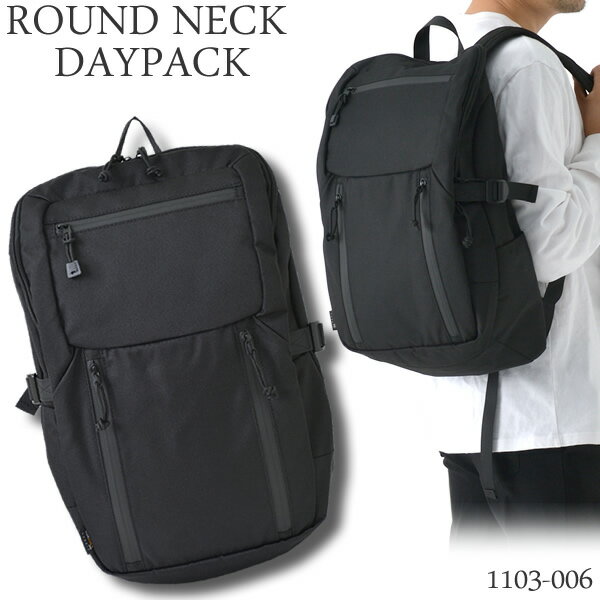 樂天商城 - ROUND NECK DAYPACK ラウンドネックデイパック メンズ シンプル ブラック 大容量 1103-006