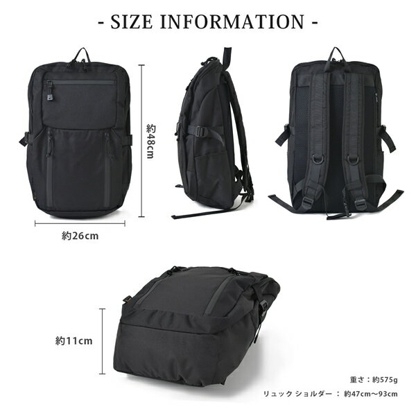 ROUND NECK DAYPACK �饦��ɥͥå��ǥ��ѥå� ��� ����ץ� �֥�å� ������ 1103-006