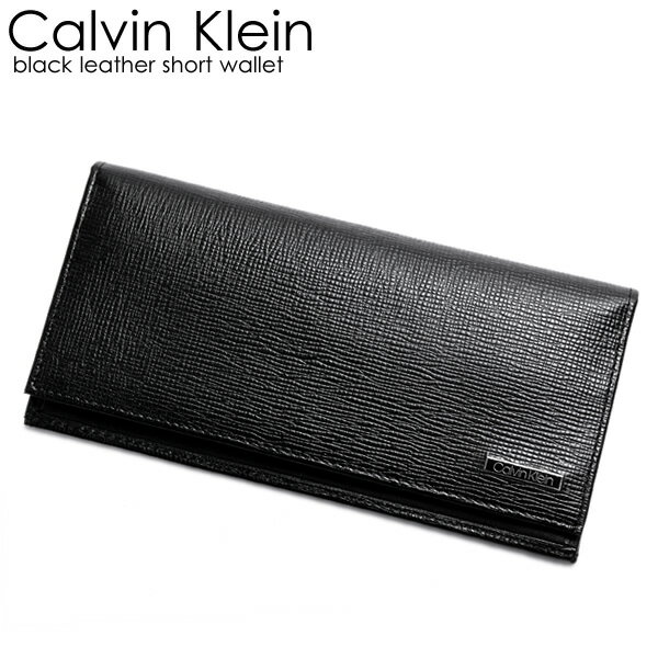 カルバンクライン 財布（メンズ） Calvin Klein カルバンクライン メンズ 長財布 レザー 二つ折り ウォレット スキミング防止 ブランド 人気 本革 ブラック プレゼント ギフト 31ck190005