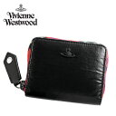 VivienneWestwood ヴィヴィアンウエストウッド 財布 二つ折り 革 ユニセックス チェック レッド ブラック ミニ(4)