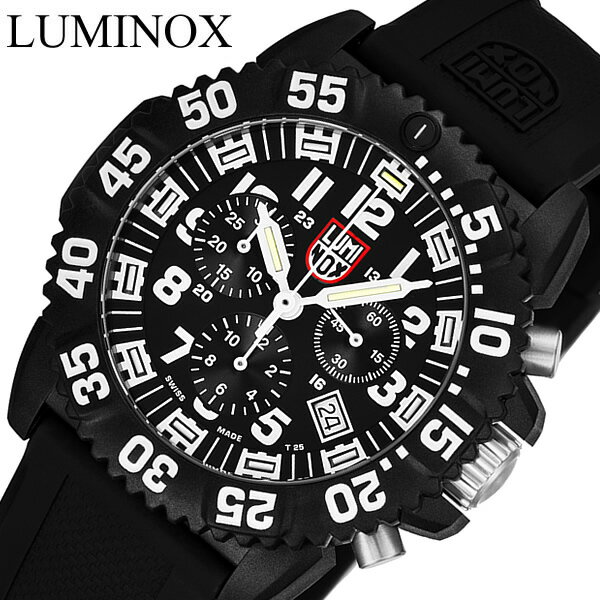 ルミノックス 腕時計（メンズ） LUMINOX ルミノックス クロノグラフ カラーマークシリーズ 腕時計 ブラック 3081 送料無料 LUMI-NOX うでどけい ウォッチ