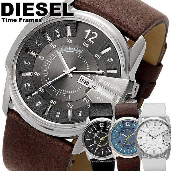 ディーゼル DIESEL 腕時計 革ベルト レザー ブラウン メンズ 腕時計 腕時計 MEN'S ウォッチ 人気 ブランド ランキング DZ1206 DZ1295 DZ1399 DZ1405