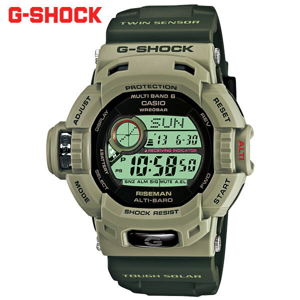 【G-SHOCK/腕時計】Gショック 電波ソーラー G-SHOCK ジーショック CASIO カシオ 腕時計 GW-9200ERJ-3JF 国内正規品 Master of G RISEMAN メンズ うでどけい Men'sのサムネイル