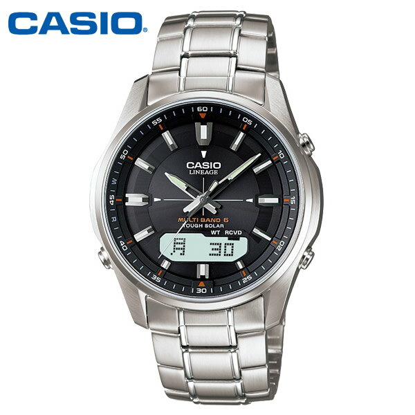 【カシオ・ソーラー電波時計】CASIO カシオ ソーラー電波時計 リニエージ ソーラー 電波 メンズ ...