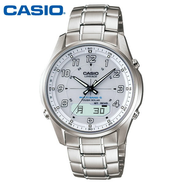 【カシオ・ソーラー電波時計】CASIO カシオ ソーラー電波時計 リニエージ ソーラー 電波 メンズ ...