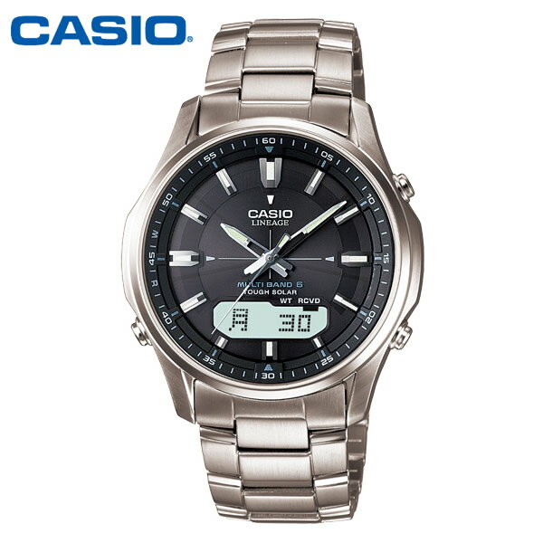 【カシオ・ソーラー電波時計】CASIO カシオ ソーラー電波時計 リニエージ ソーラー 電波 メンズ ...