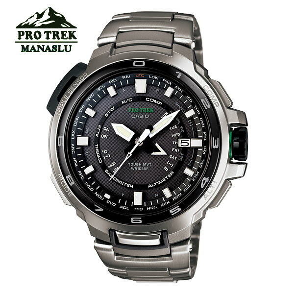 【カシオ・腕時計】プロトレック マナスル カシオ 電波 ソーラー 電波ソーラー 電波時計 CASIO PROTREK MANASLU メンズ PRX-7000T-7JF 腕時計 国内正規品 メンズ うでどけい MEN'S