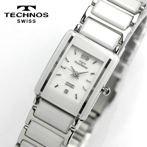 テクノス TECHNOS テクノス セラミック サファイアガラス ブラック レディース 腕時計 TAL742TW