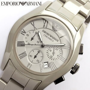 【送料無料】EMPORIO ARMANI エンポリオアルマーニ クロノグラフ　CERAMICA セラミカ　腕時計 メンズ AR1459