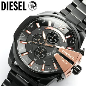 【DIESEL/ディーゼル】 腕時計 メンズ クロノグラフ DZ4309 ブラック×ゴールド メタルベルト 多針アナログ表示 MEN'S うでどけい ウォッチ 人気 ブランド