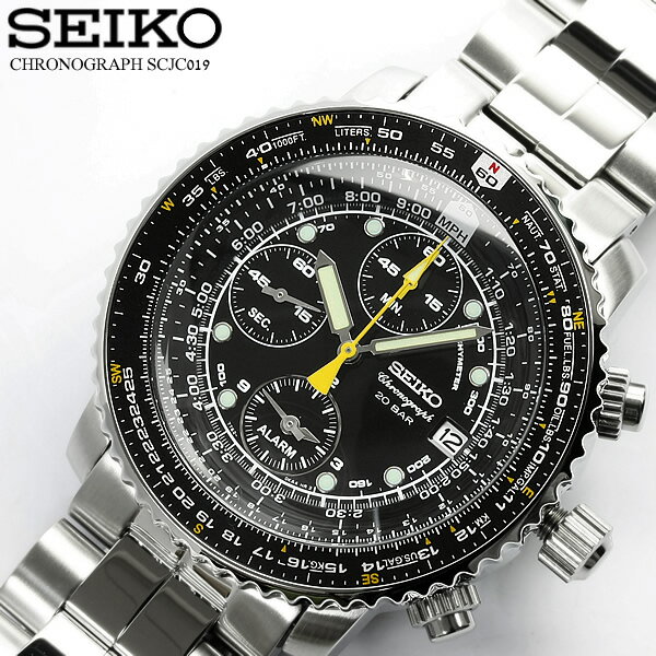 SEIKO セイコー インターナショナルコレクション メンズ クロノグラフ 腕時計 SCJC019  ...
