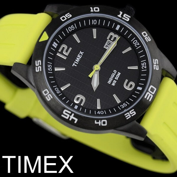 【TIMEX】【タイメックス】 腕時計 メンズ エレベイテッド クラシック ラバーイエロー 50M防水 カレンダー T2P136 うでどけい MEN'S ウォッチ