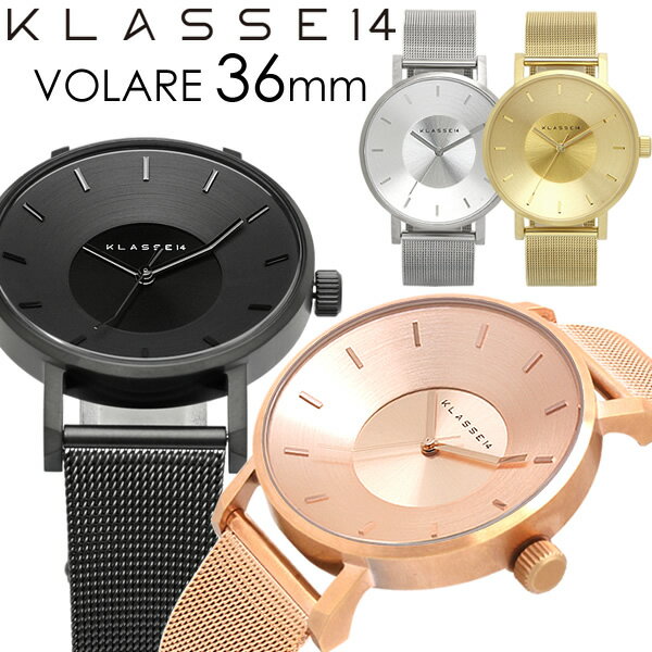 KLASSE14 腕時計 【国内正規品 2年保証】KLASSE14 クラス14 腕時計 レディース 36mm メタルメッシュベルト ローズゴールド シルバー VOLARE 人気 ブランド ウォッチ クラッセ クラセ VO14RG003W