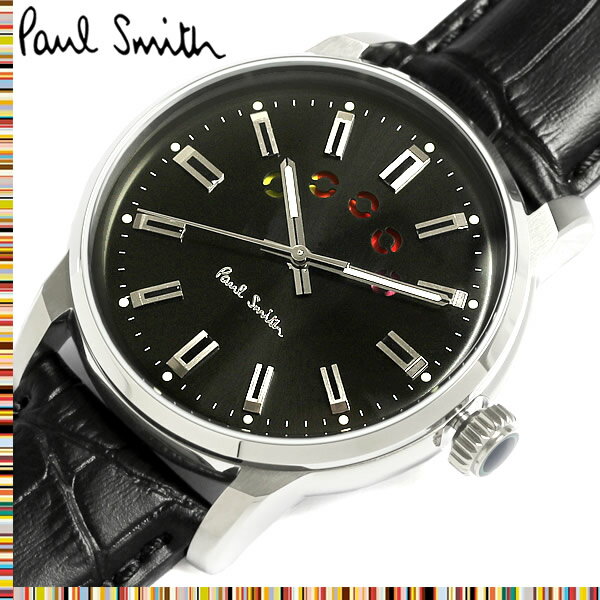 ポールスミス 腕時計 ポールスミス Paul Smith 腕時計 メンズ 革ベルト Block 42mm レザー クラシック ブランド 人気 ウォッチ ギフト プレゼント P10021