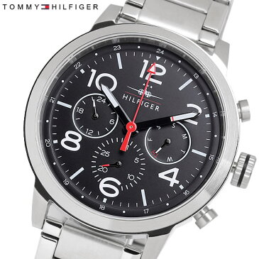 TOMMYHILFIGER トミーヒルフィガー クオーツ メンズ 腕時計 5気圧防水 24時間表示 日付曜日表示 マルチファンクション ステンレス カジュアル ブランド 1791234
