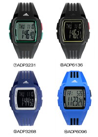 ADIDASアディダスDURAMOMIDパフォーマンス腕時計デジタルクオーツ5気圧防水デジタル表示ストップウォッチカレンダーポリウレタンADIDAS10