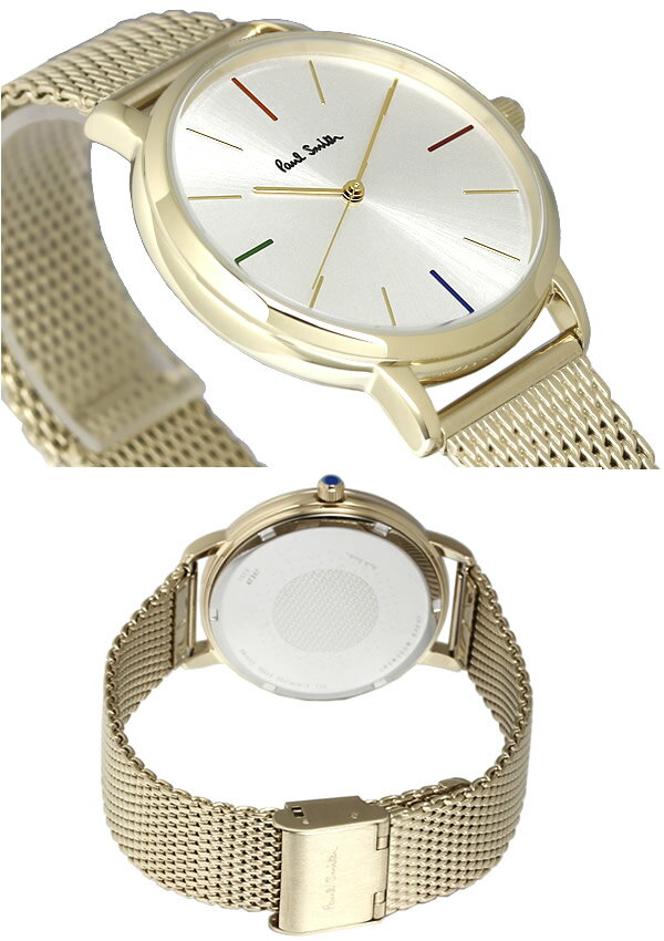 PAUL SMITH ポールスミス メンズ 男性用 腕時計 クラシック ブランド 人気 ウォッチ ギフト 3気圧防水 メッシュベルト P10102 P10103