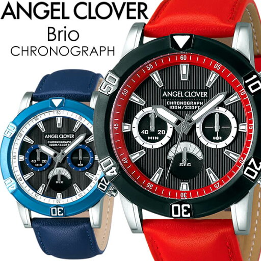 【送料無料】ANGEL CLOVER エンジェルクローバー Brio ブリオ 腕時計 ウォッチ メンズ クオーツ 10気圧防水 クロノグラフ bbk-re bubk-nv