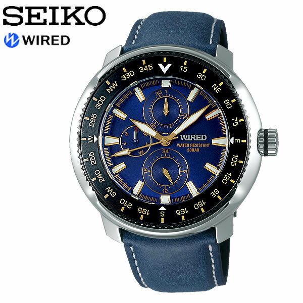 楽天CAMERON【SEIKO WIRED】 セイコー ワイアード SOLIDITY ソリディティ クオーツ腕時計 メンズ 20気圧防水 多針 ルミブライト 回転ベゼル ハードレックス AGAT418