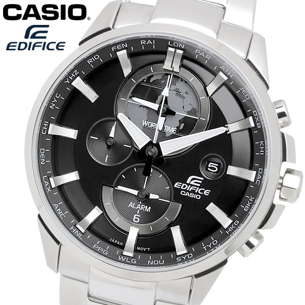 casio EDIFICE カシオ エディフィス クオーツ 腕時計 メンズ ワールドタイム 10気圧防水 日付カレンダー デュアルタイム アラーム ネオブライト ETD310D1A