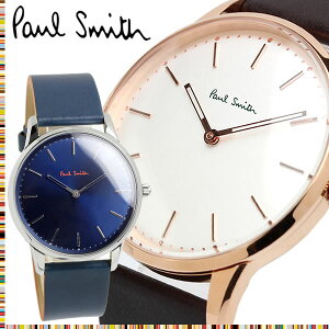 ポールスミス Paul Smith 腕時計 メンズ 革ベルト 子牛革 Unisex Slim 40mm クオーツ 日本製ムーブメント 5気圧防水 シンプル ファッション PS13