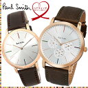 【ペアウォッチ】ポールスミス Paul Smith P10112 P10101 腕時計 牛革ベルト MA 37mm×43mm クオーツ 日本製ムーブメント 日常生活防水 シンプル