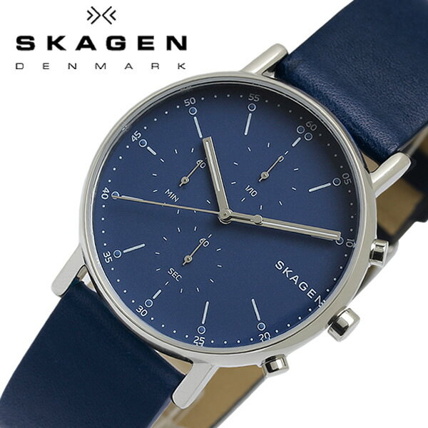 スカーゲン 腕時計（メンズ） 【送料無料】SKAGEN スカーゲン 腕時計 メンズ シグネチャー SIGNATUR クロノグラフ クオーツ 日常生活防水 skw6463 ギフト