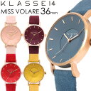 【BOXなしのため大特価】KLASSE14 クラス14 MISS VOLARE 36mm クオーツ腕時計 5気圧防水 Camoscioレザー アナログ3針 サファイアクリスタルガラス VO17MV