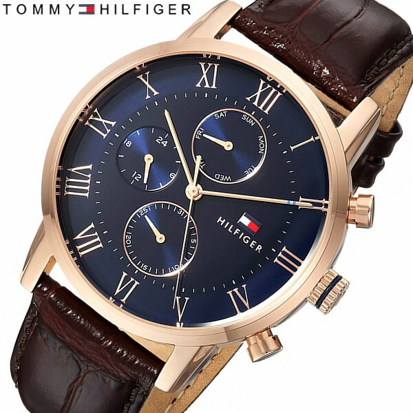 【楽天スーパーSALE】【送料無料】TOMMY HILFIGER トミーヒルフィガー 腕時計 ウォッチ クオーツ メンズ 男性用 日常生活防水 カレンダー 1791399